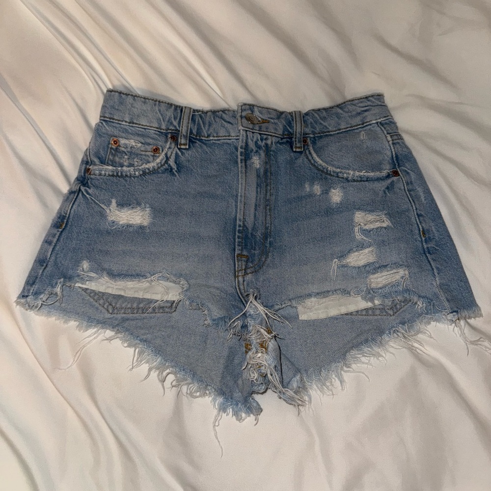 Zara “The High Waist Short” Jean Short